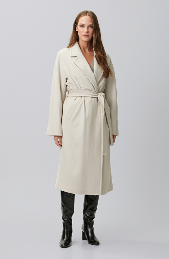 Limited Beige Cashmere Coat