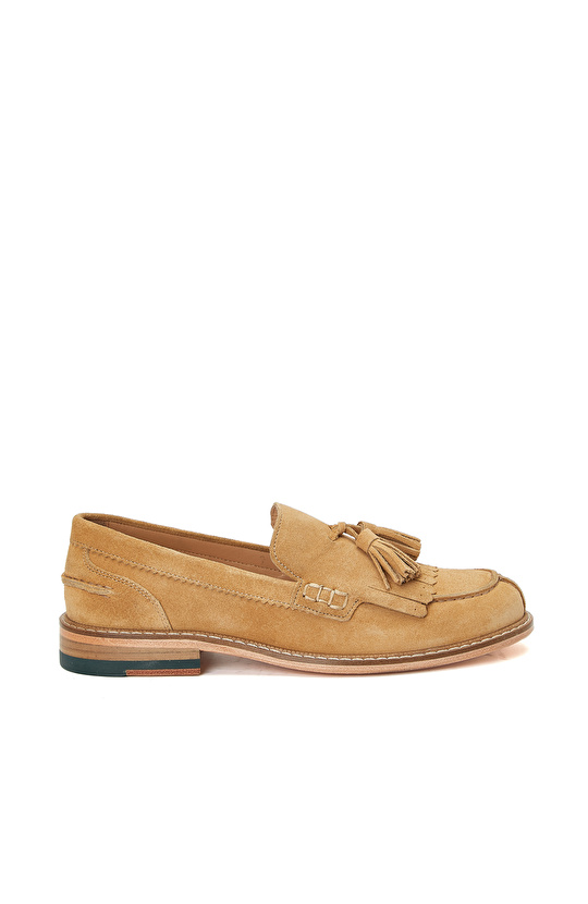 Camel Kadın Süet Loafer