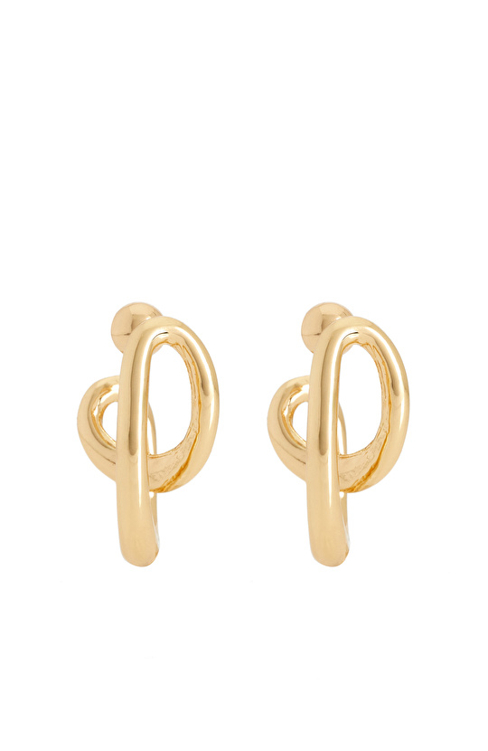Gold Geometric Form Women's Earrings