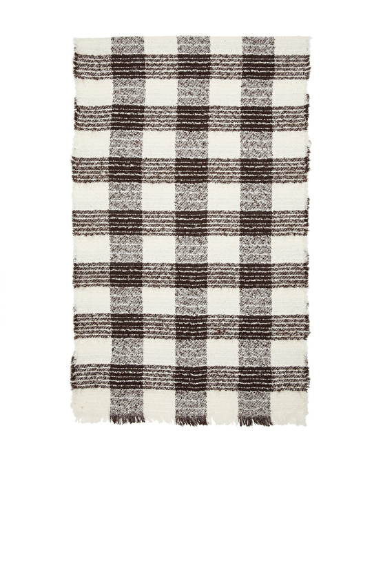 Brown Check Women's Shawl