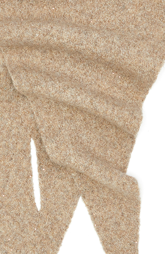 Gold Sequin Detailed Women's Knitted Scarf