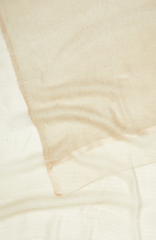 Beige Women's Silk Blend Shawl