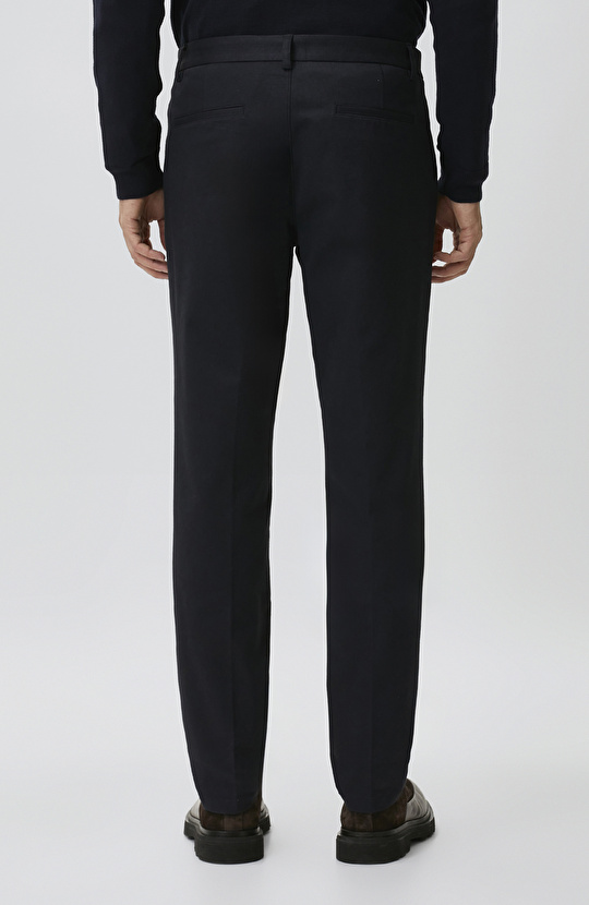 Navy Blue Modal Trousers