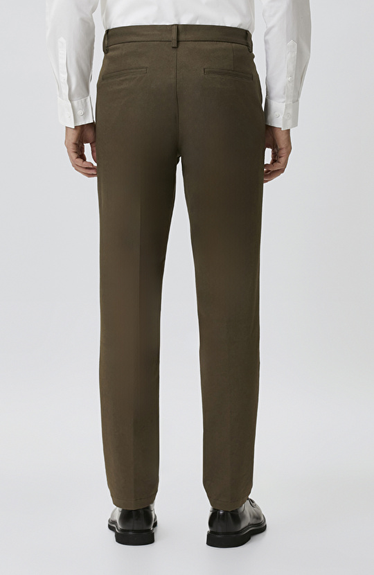 Khaki Modal Trousers