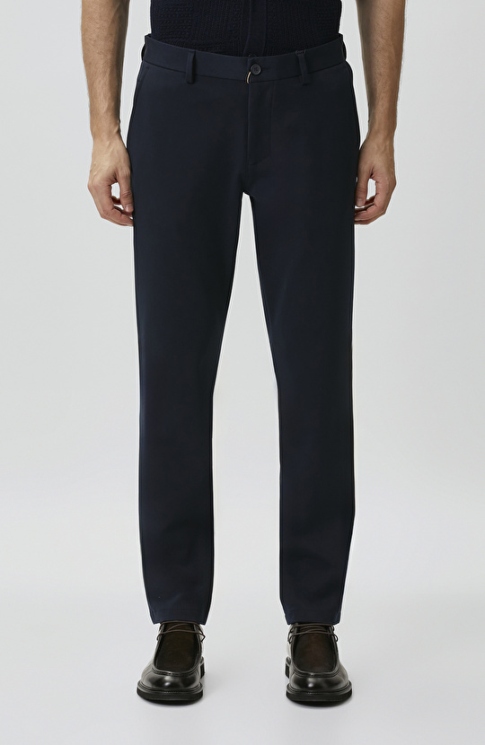 Navy Blue Diagonal Pants