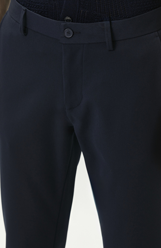 Navy Blue Diagonal Pants