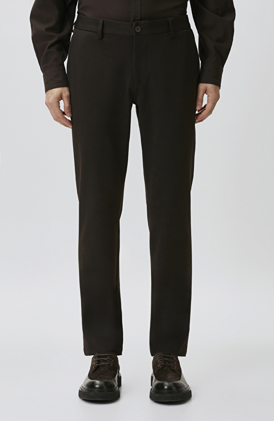 Brown Diagonal Trousers