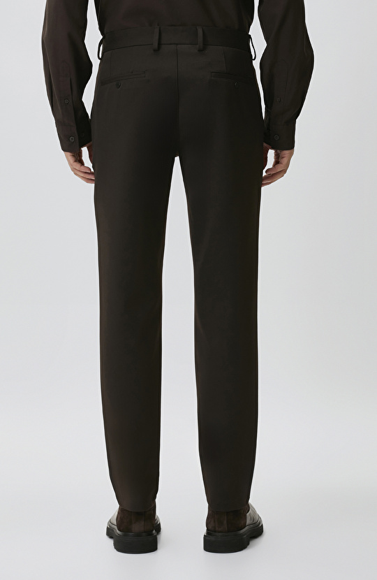Brown Diagonal Trousers