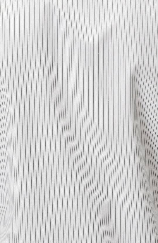 Slim Fit Beyaz Non-iron Çizgi Desenli Gömlek