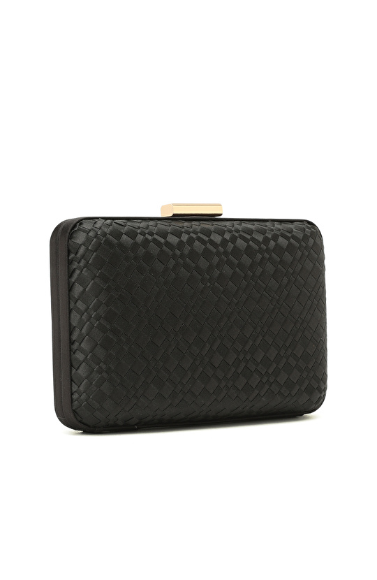 Siyah Desenli Kadın Clutch