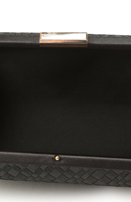 Siyah Desenli Kadın Clutch