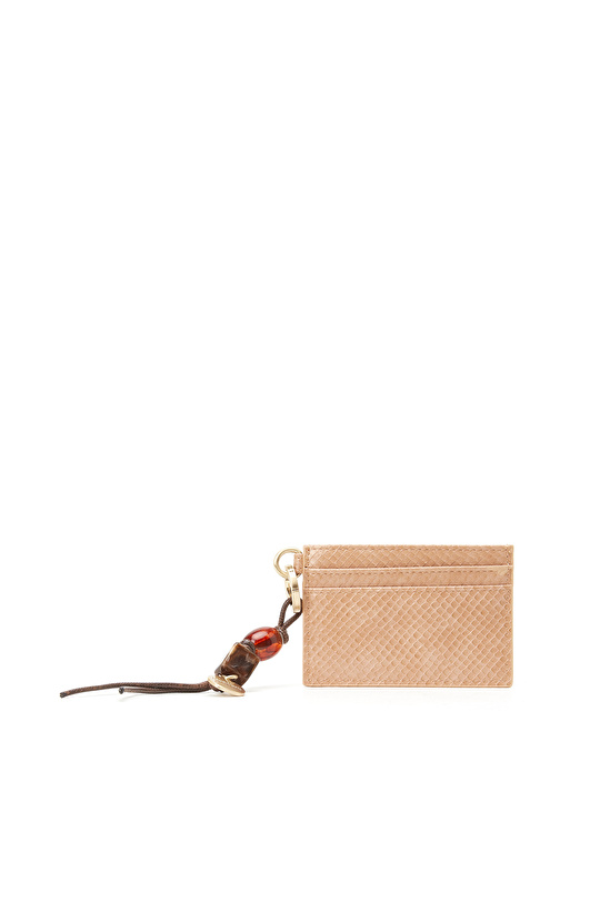 Pink Charm Detailed Women's Card Holder