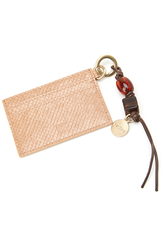 Pink Charm Detailed Women's Card Holder