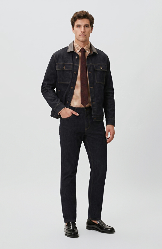Lacivert Denim Pantolon