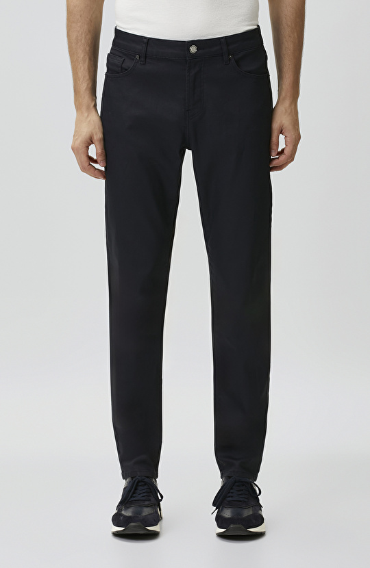 Lacivert Kaplamalı Denim Pantolon