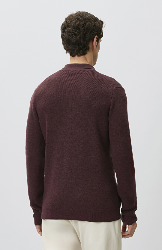 Bordo Polo Yaka Kazak