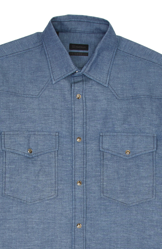 Comfort Fit Mavi Denim Gömlek