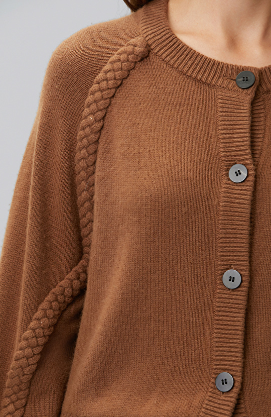 Limited Camel Yün Karışımlı Hırka