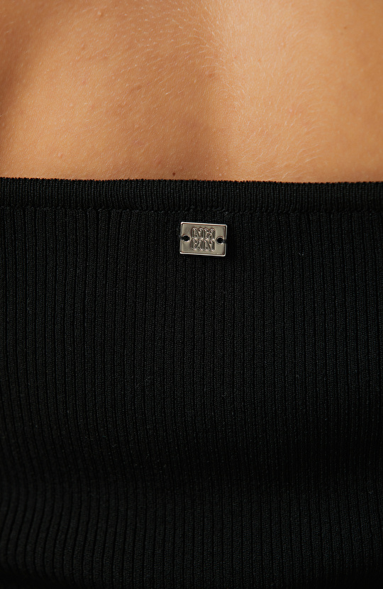 Black Knit Tank Top