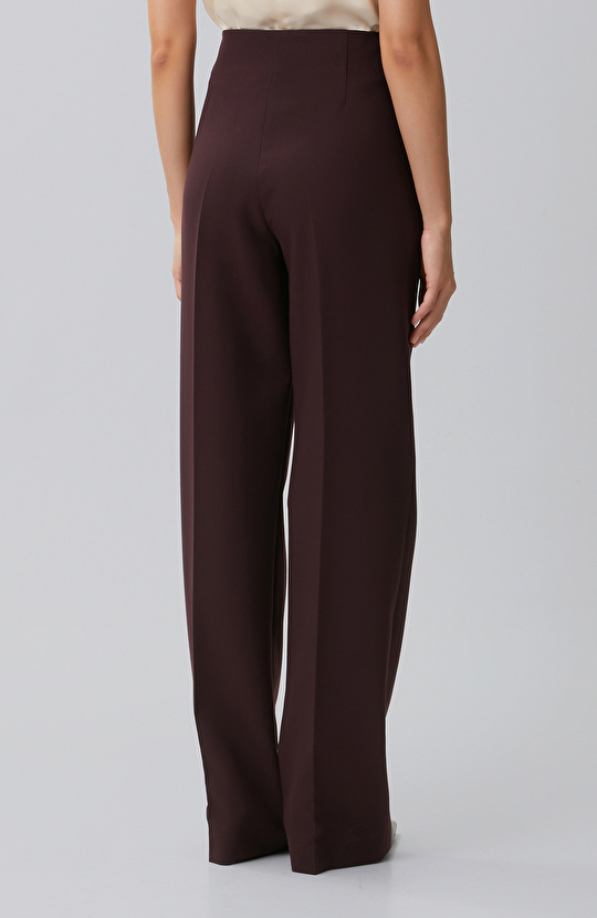 Mürdüm Cep Detaylı Pantolon