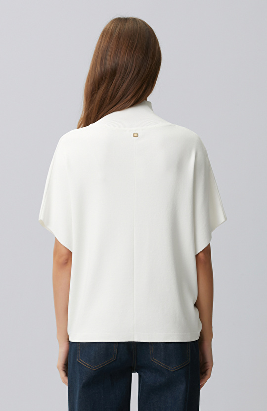 Ecru Loose Form Knitwear Sweater