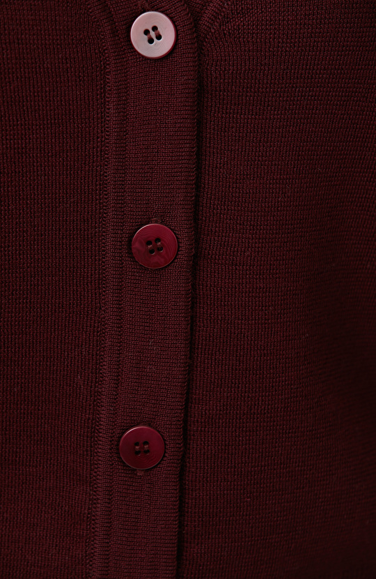 Bordo Yün Hırka