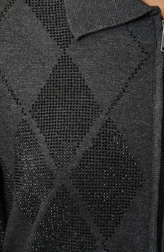 Anthracite Knitwear Jacket