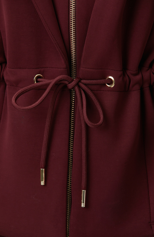 Bordo Modal Karışımlı Sweatshirt