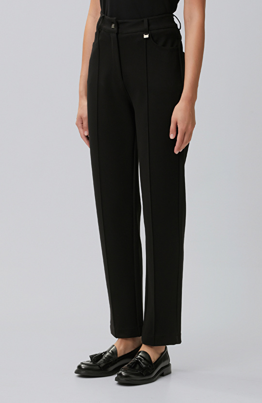 Black Ribbed Detailed Tracksuit