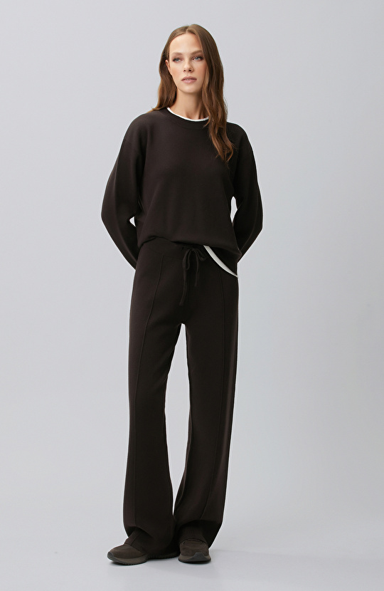 Bitter Brown Knitwear Sweatpants