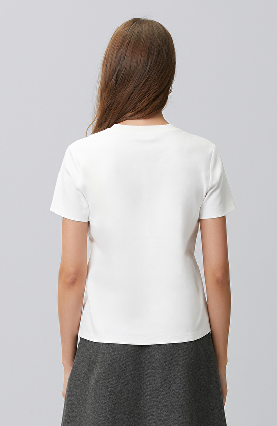 Off-White Collar Stone Detailed T-shirt