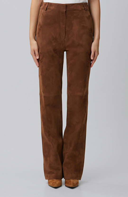 Camel Süet Pantolon