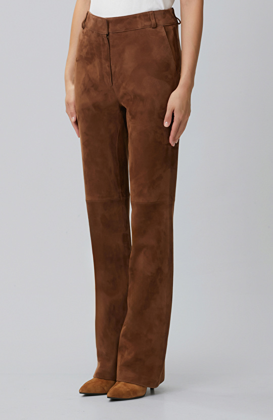 Camel Süet Pantolon