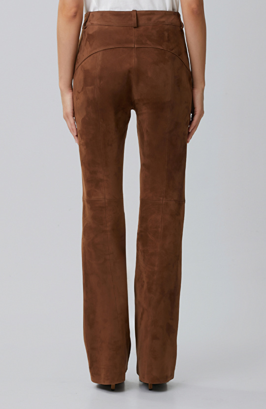 Camel Süet Pantolon