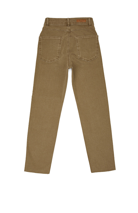 Bej Denim Pantolon