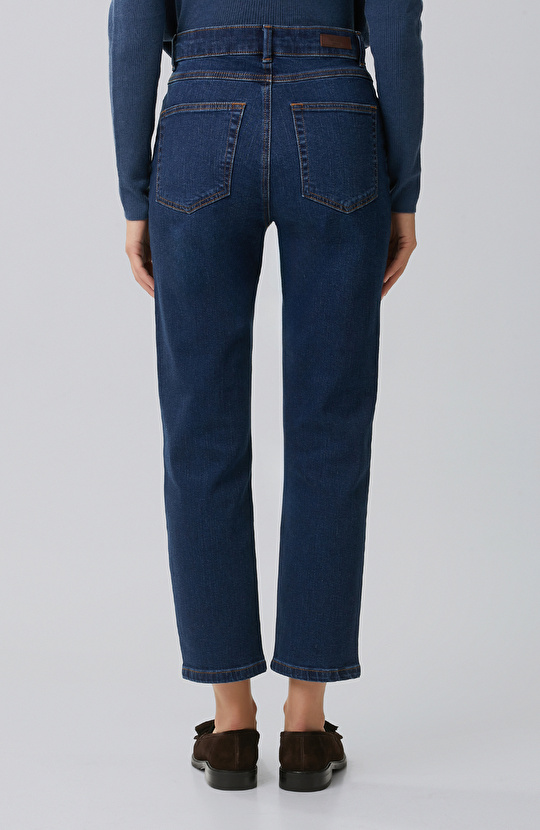 İndigo Slim Fit Denim Pantolon