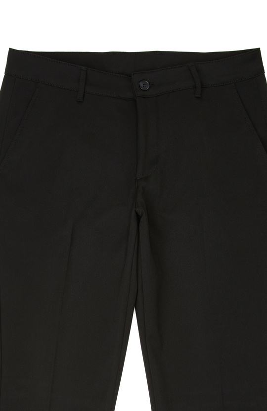 Siyah Slim Fit Düz Dokuma Pantolon