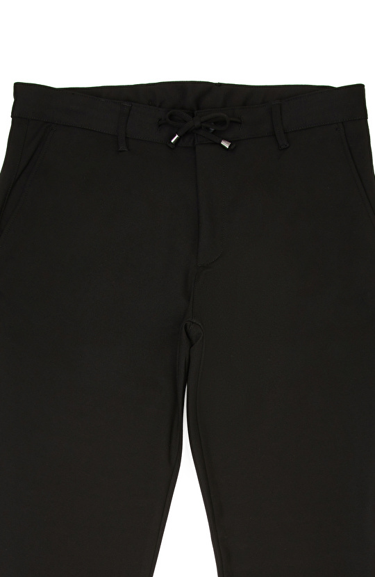 Siyah Jogger Örme Pantolon