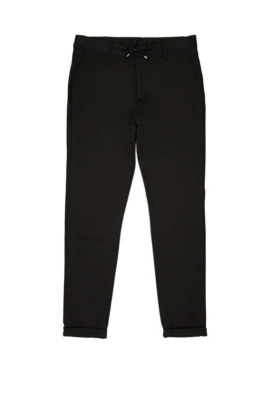 Siyah Jogger Örme Pantolon