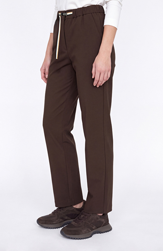 N-Tech Belt Detailed Straight Fit Trousers
