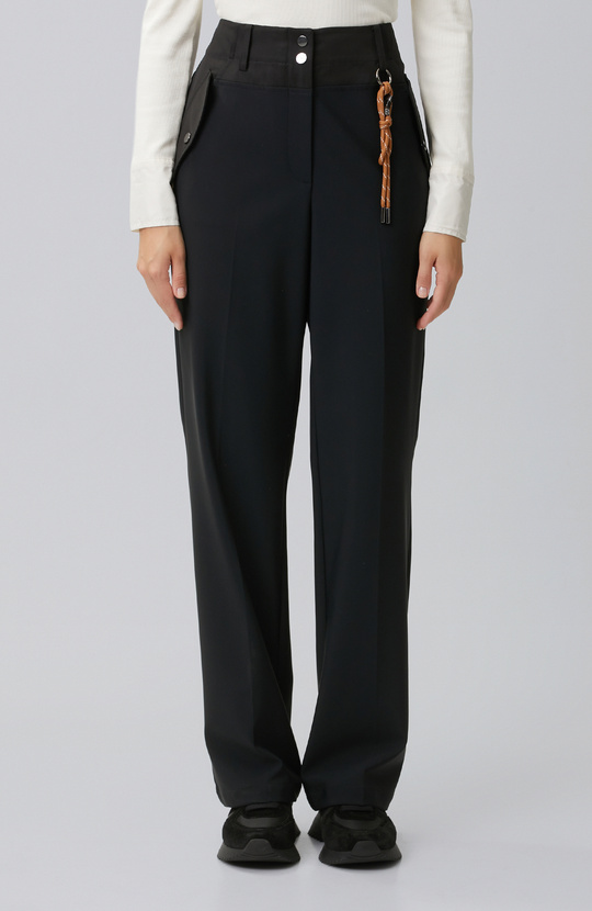 N-Tech Black Straight Pants