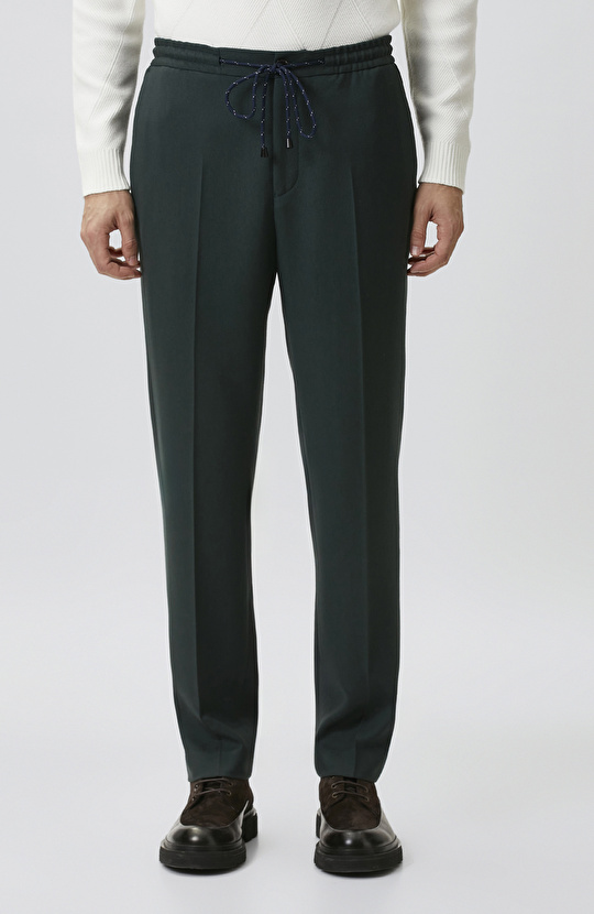 Jogger Fit Yeşil Modallı Pantolon