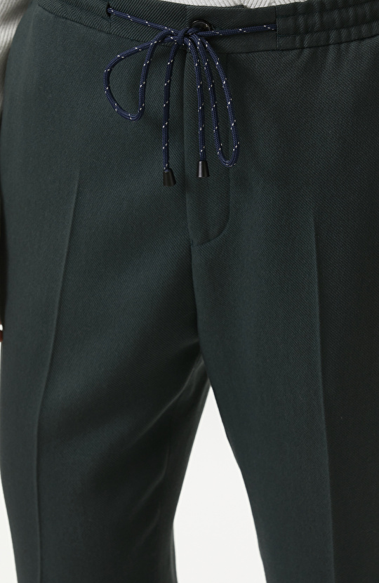 Jogger Fit Yeşil Modallı Pantolon