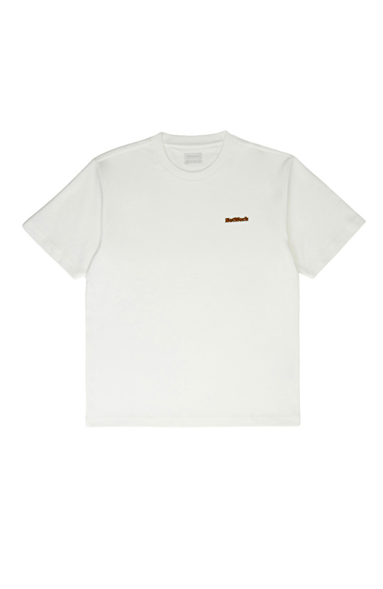 Beyaz Nakış Detaylı T-shirt