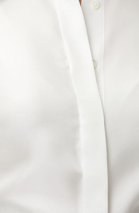 Kırık Beyaz Limited İpek Twill Gömlek