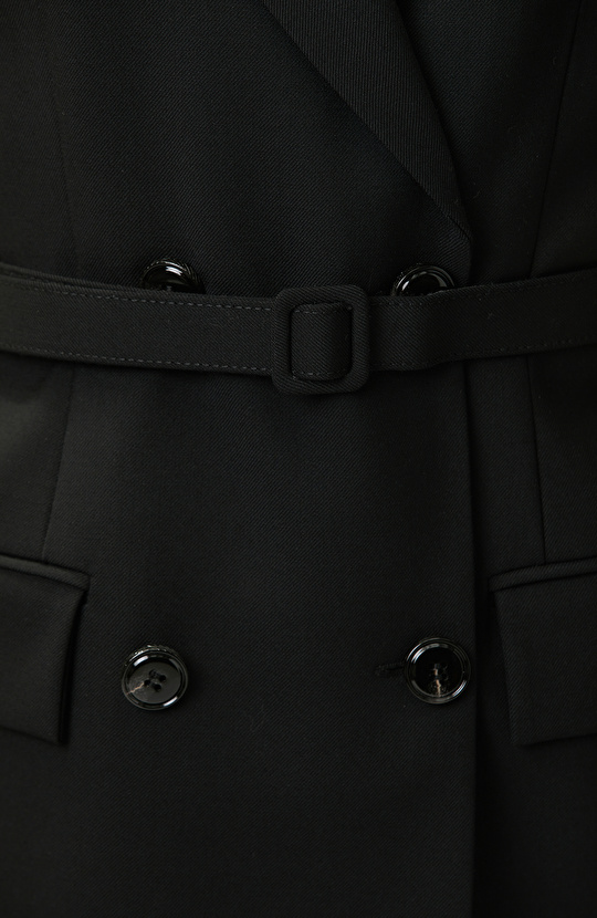 Black Belt Detailed Vest