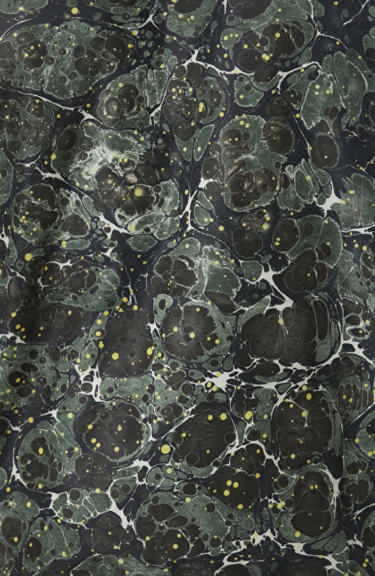 Khaki Marbling Double-Sided Patterned Coat