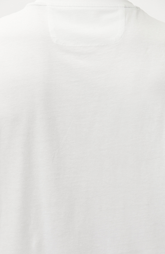 Beyaz Ebru Desenli T-shirt