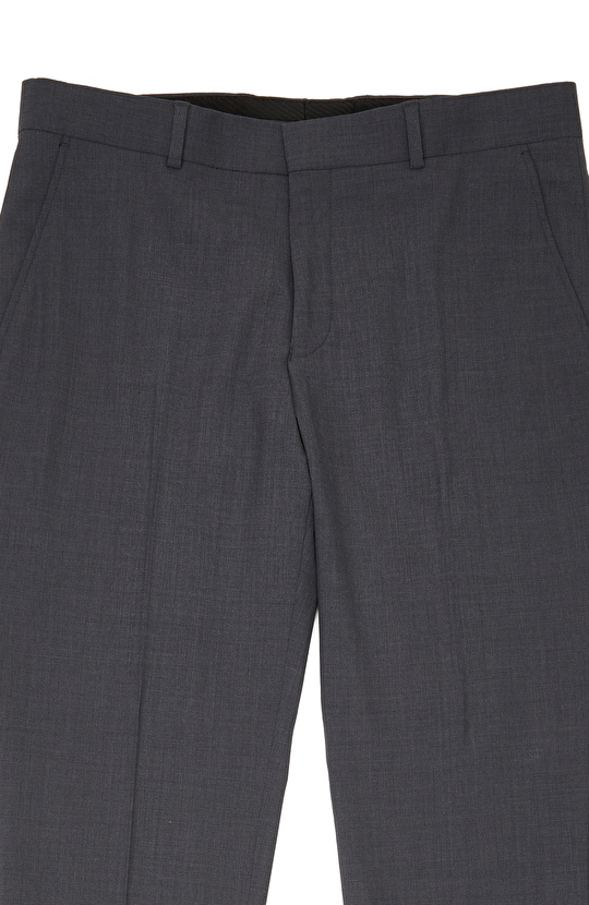 Gri Slim Fit Yün Mix Takım Elbise