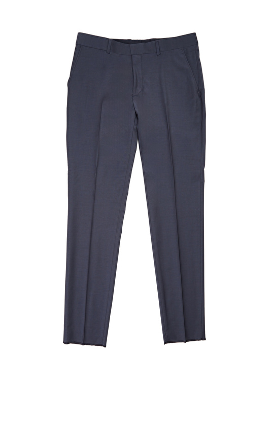 İndigo Slim Fit Yün Mix Takım Elbise